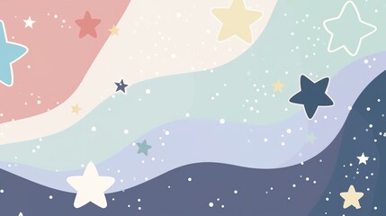 Obraz premium Stars - Embellished Mother's Day Background: Weaving a Tender Tribute to Mothers with Glittering Stars