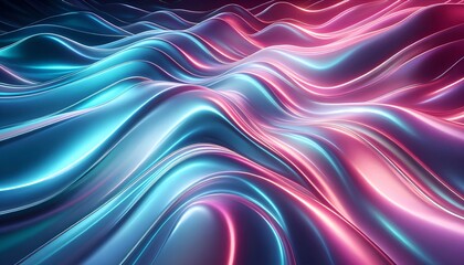 Fototapeta premium Iridescent Wave Abstract Background