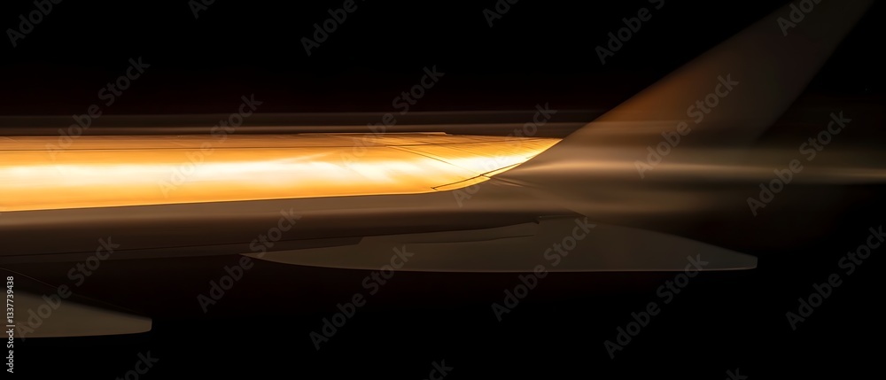 Aufkleber a dynamic abstract composition of vibrant lights and motion creating a futuristic high tech ambiance