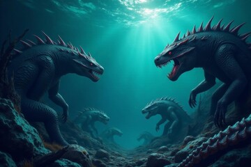 Eerie Deep Sea Monsters Crawling