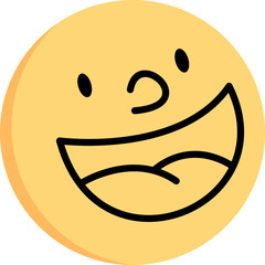 Happy Laugh Emoji April Fools Element