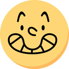 Happy Laugh Emoji April Fools Element