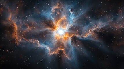 Cosmic Nebula Explosion; Stellar Birth; Space Background; Science Fiction