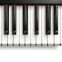 Naklejka premium piano keys vector illustration