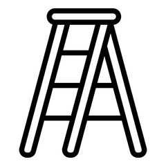 Ladder icon. Vector line icon