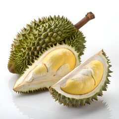 Fototapeta premium durian isolated on white background
