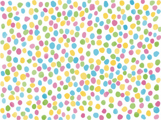 手描き背景　ドット　水彩