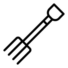 Pitchfork icon. Vector line icon