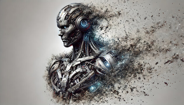 The disintegration of the robot

