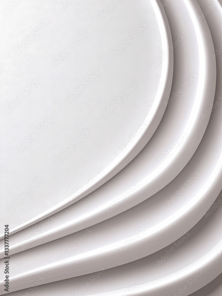 Poster abstract layered waves conveying modern design and elegance in a minimalist style.
