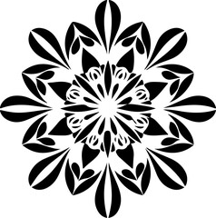 Fototapeta premium Mandala Stencil Vector Design, Intricate Mandala Stencil Art, Circular Mandala Stencil Vector, Decorative Mandala Template Design, Floral Mandala Stencil Vector, Traditional Mandala Vector Art, Abstra