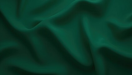 Obraz premium Deep Emerald Green Silk Fabric Texture with Realistic Lighting Effects