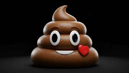 A professional photograph of poop emoji with perfect lighting - 16
