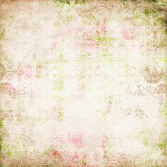 Paper vintage damask and baroque, floral seamless ornamental pattern fabric background 