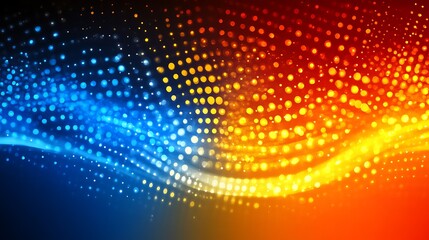 Fototapeta premium Abstract Blue And Orange Light Bokeh Background