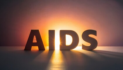 AIDS Awareness and Education Message in Bold Typography