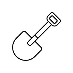 Shovel vector icon 