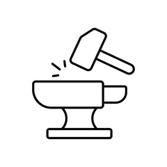 Anvil vector icon 
