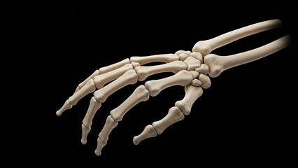 A hyper-realistic depiction of skeleton hand with extraordinary attention to detail. - 64