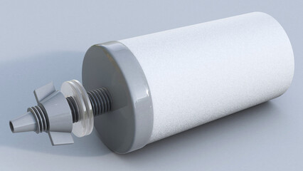 Water Candle Filter Cartridge 3D render
