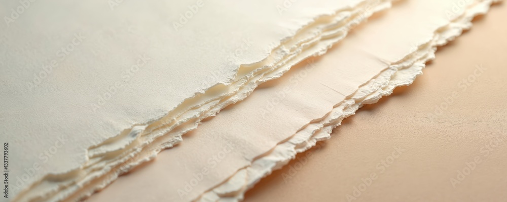 Poster macro texture of beige and pearl paper background. structure of rough craft cardboard surface. layer