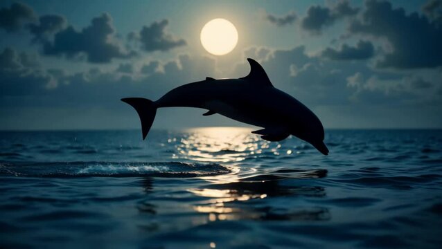 dolphin jumping out of water