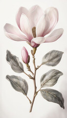 Fototapeta premium PNG Flower art illustration botanical.