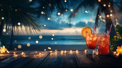 Tropical Sunset Cocktails: Beachside Relaxation