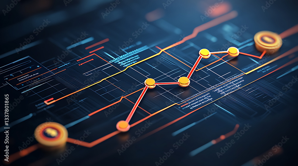 Poster data analytics trends digital workspace infographic modern technology overview visualization