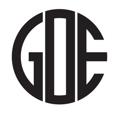 GOE modern elegance and creative logo design .GOE luxurious alphabet design . GOE letter initial logo design.