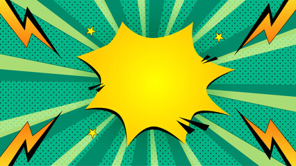 Explosion effect comic background