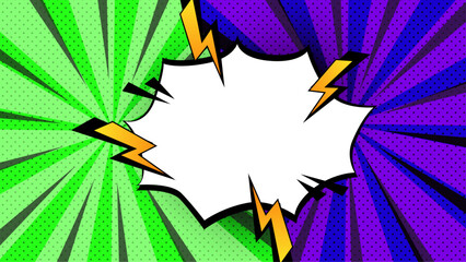 Flat comic style background