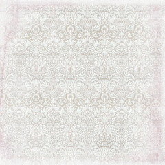 Paper vintage damask and baroque, floral seamless ornamental pattern fabric background 