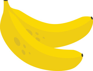 vector illustration of bananas isolated on white background