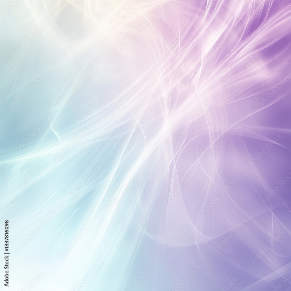 Poster abstract pastel background with flowing lines and soft colors.