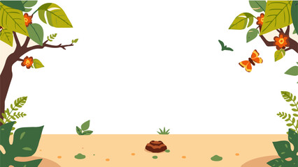 Fototapeta premium Happy jungle background image