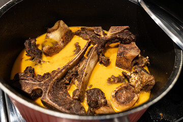 Cow bones to make Beef stock with