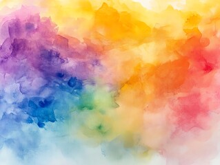 aquarell regenbogen abstrakt freigestellt