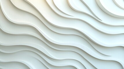 Obraz premium Abstract waves of white texture modern architecture background design soft environment