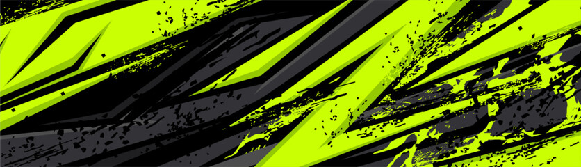 Abstract Car decal design vector. Graphic abstract stripe racing background kit designs for wrap vehicle, race car, rally, adventure and livery.