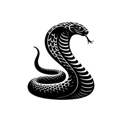 Fototapeta premium Cobra Snake silhouette vector file.
