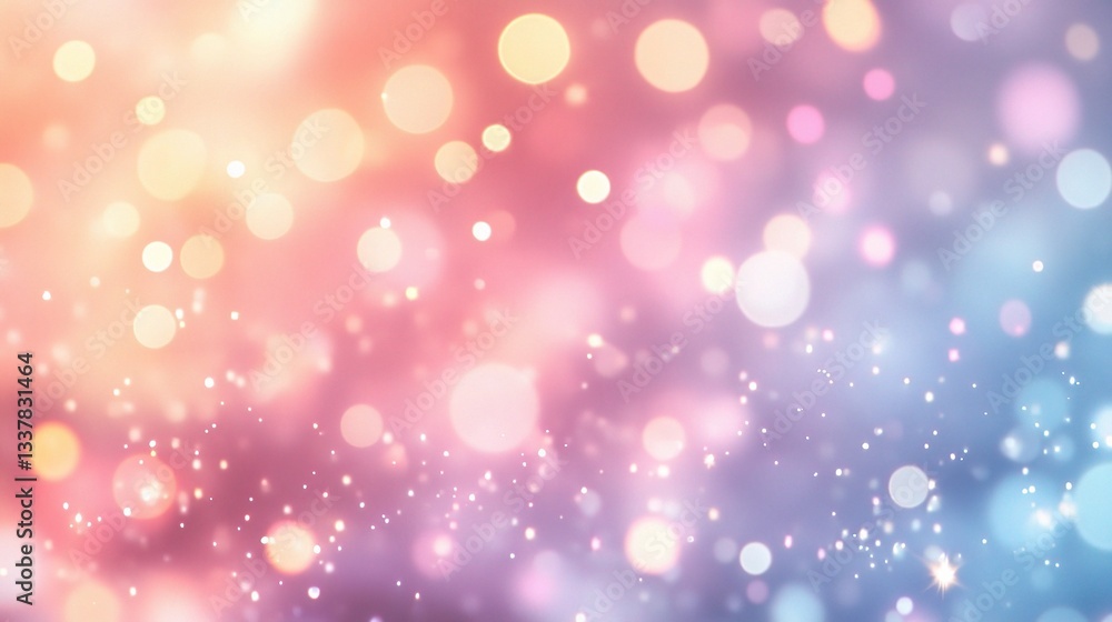 Poster elegant pastel abstract background with soft bokeh effects