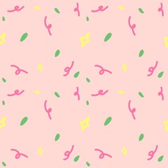 Playful Abstract Pastel Seamless Pattern