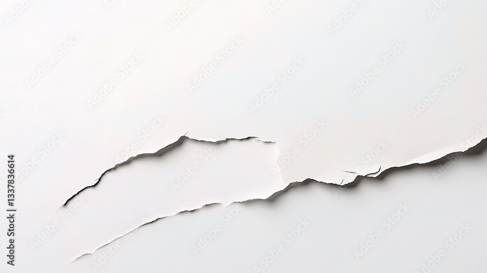 Poster smooth white paper texture with slightly uneven edges for background