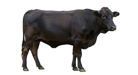Nelore Cattle full body. cow, animal, farm,isolate on transparent background
