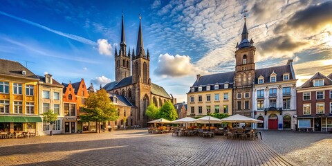 Sittard Market Square, St. Peter's Church, Netherlands - Charming Dutch Town Architecture