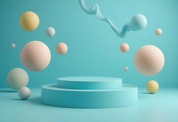 Soft hues and vibrant shapes create a festive atmosphere.