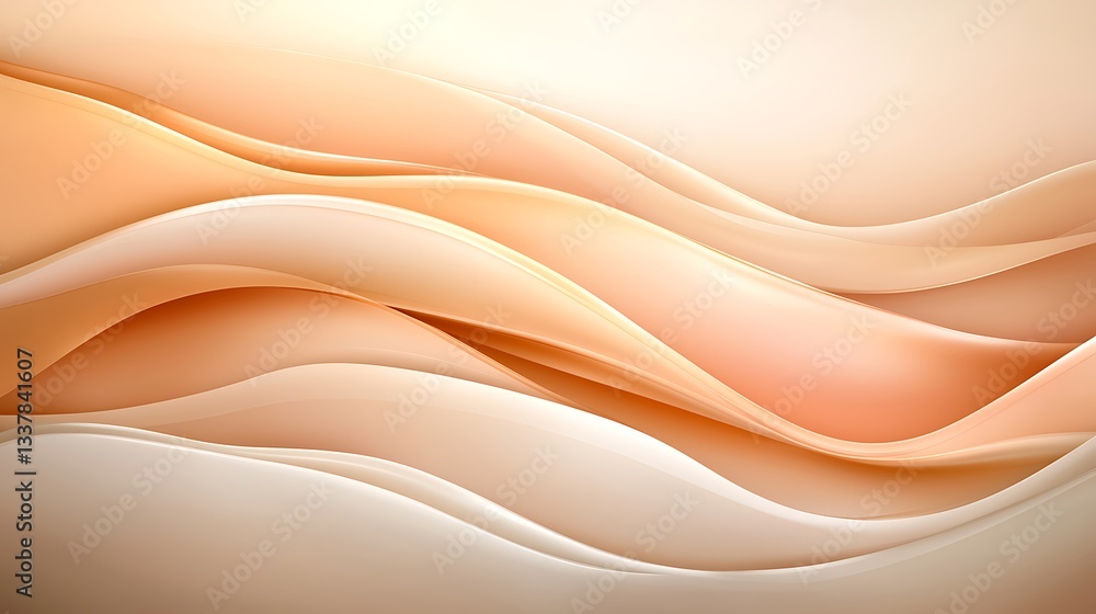 Poster abstract waves in soft shades textured background fluid environment artistic viewpoint