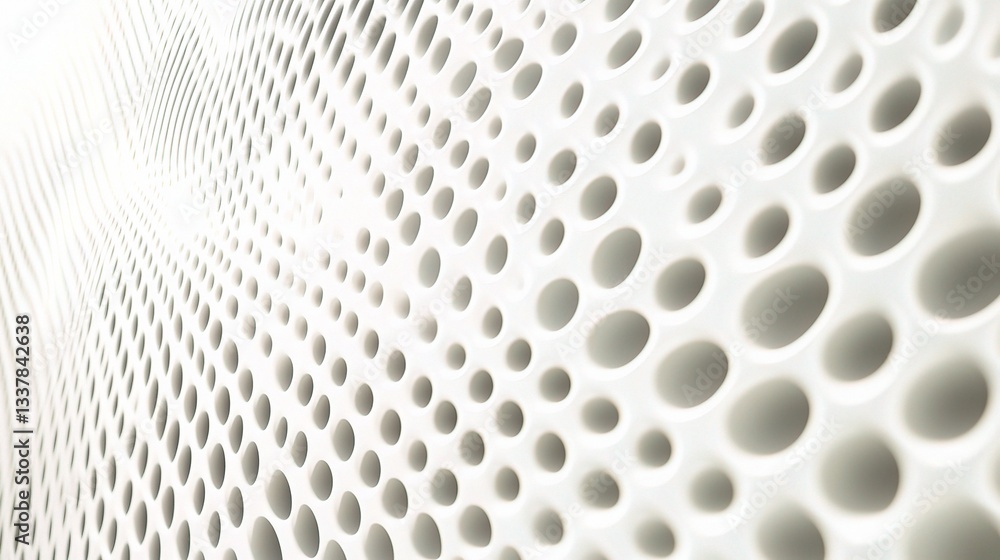 Poster white halftone pattern on clean background for modern design use