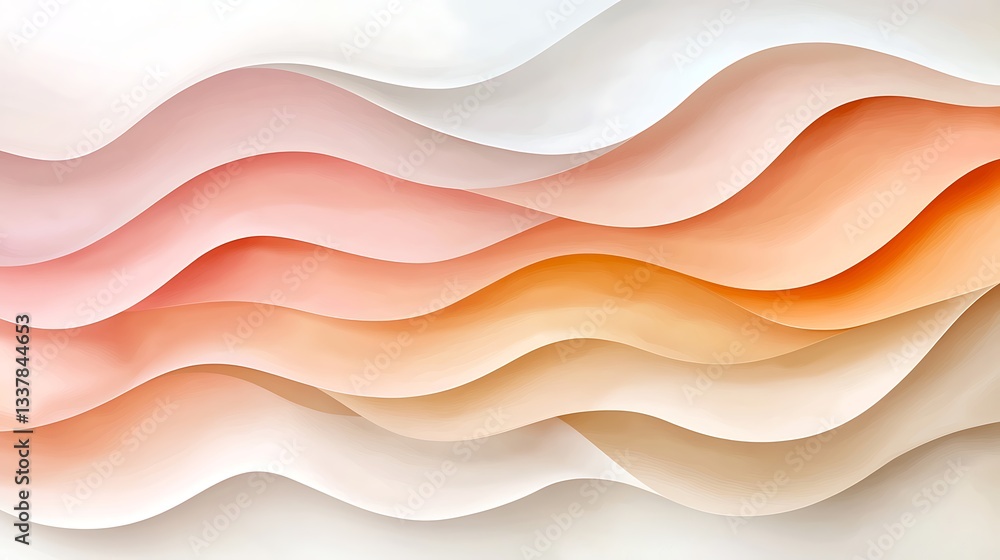 Poster abstract wavy texture design background digital art environment soft tones and shapes